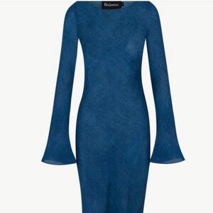 Realisation Par Gia Maxi Dress in Blue Denim